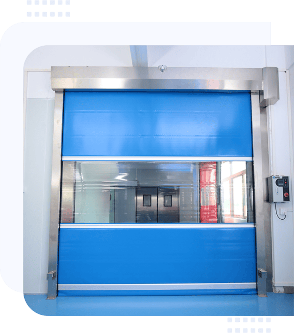 PVC Foldup Door Manufacturer in India - High Speed Stacking Door