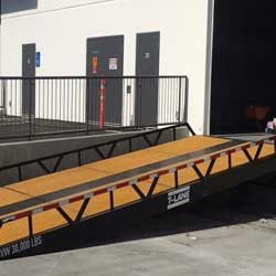 Dock Ramp for Warehouse Loading and Unloading